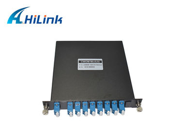 fibra LC/UPC 1270nm-1410nm Mux Demux LGX da gaveta ótica de 8CH CWDM única
