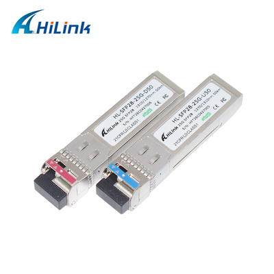 25Gb/s 50Km SFP28 BIDI Transceptores APD+PIN LC Conector SFP28 módulo óptico DOM