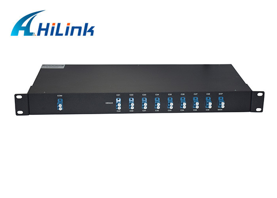 16 baixo PDL de fibra ótica 100G dos canais DWDM Mux na cremalheira 19