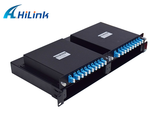 A solução CWDM MUX 1U do WDM de 18 canais submete o PC do SC FC LC APC UPC